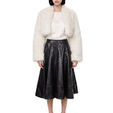 Goanna svasata in pelle in nero 
