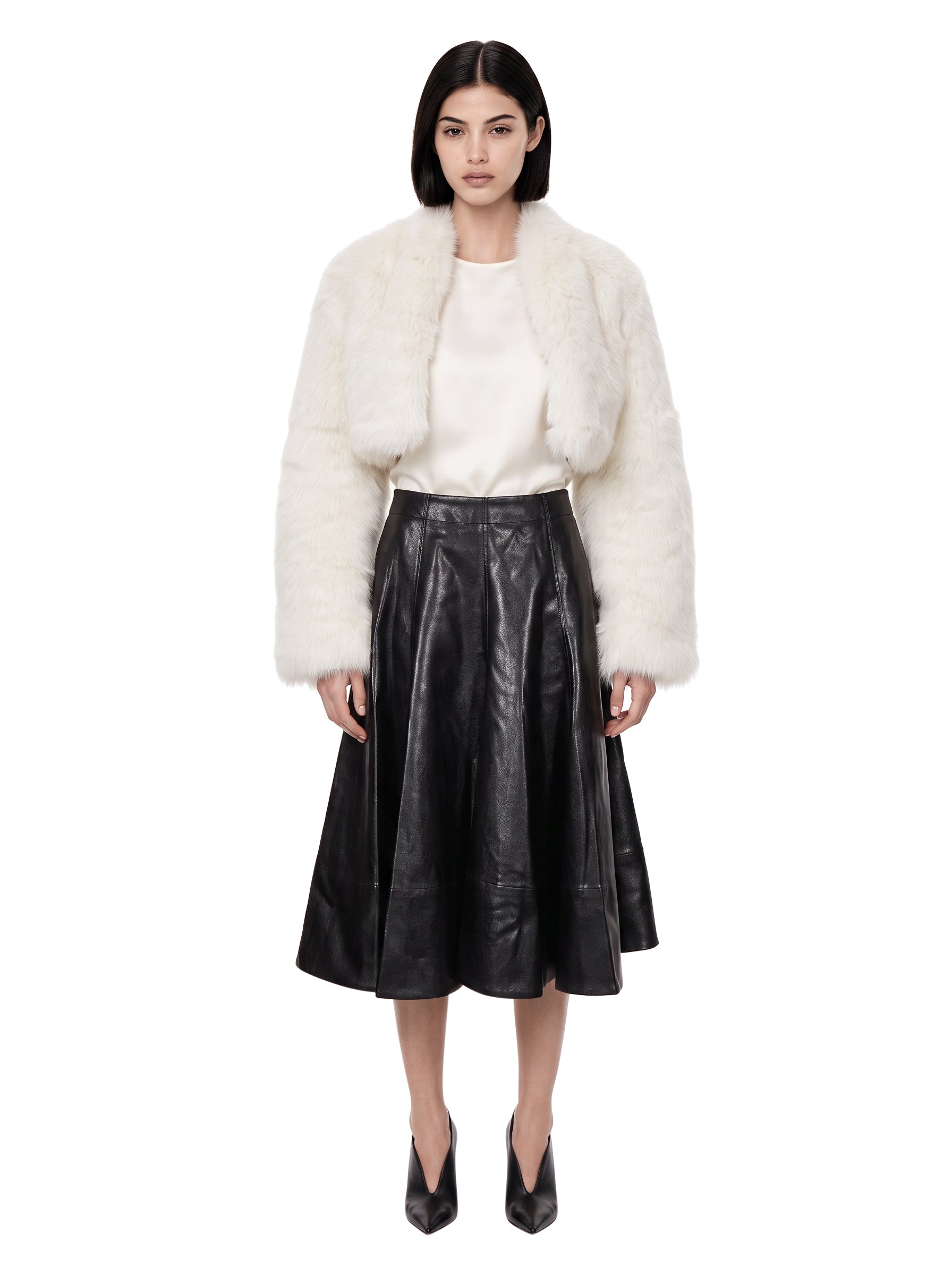Goanna svasata in pelle in nero 