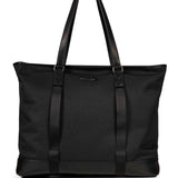 Borsa a spalla con logo in nero 