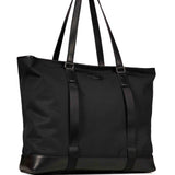 Borsa a spalla con logo in nero 
