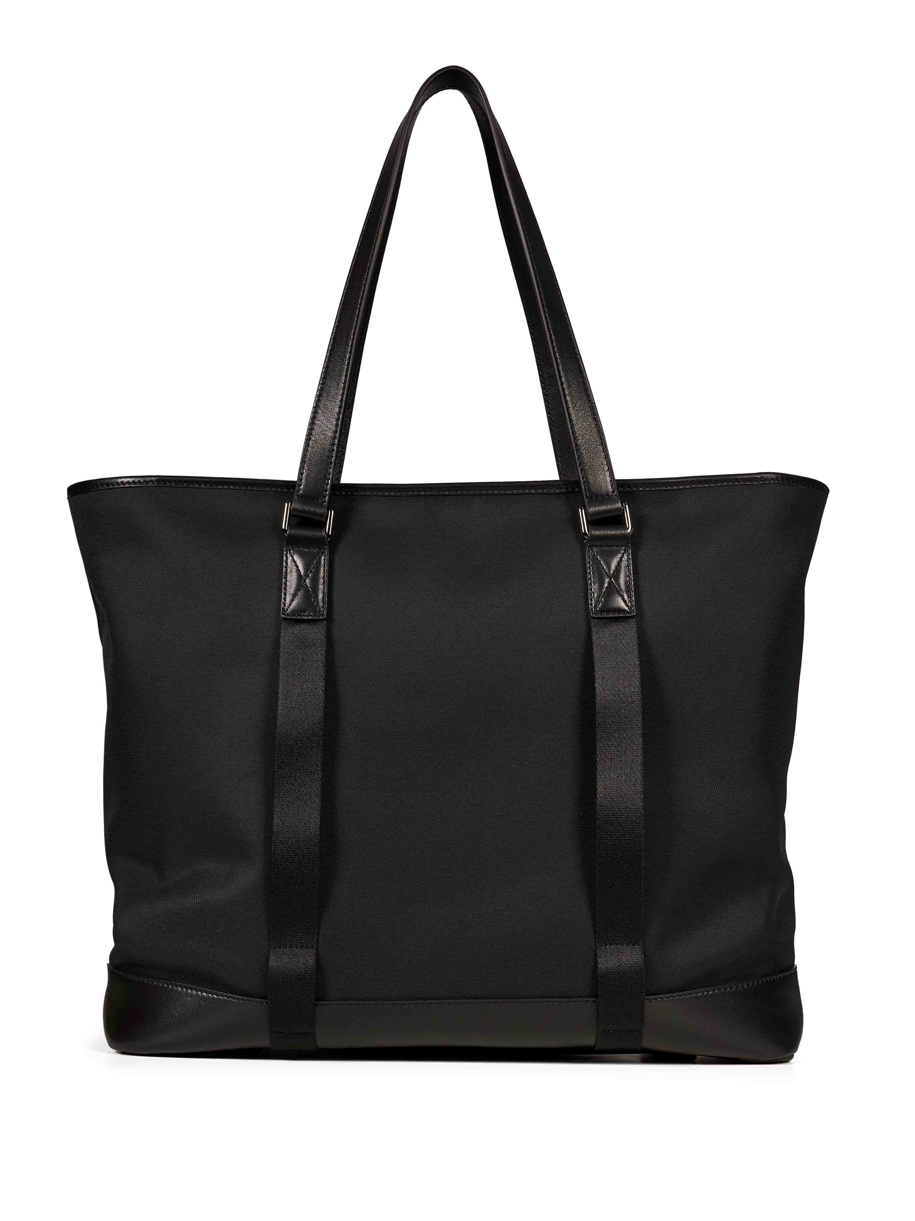 Borsa a spalla con logo in nero 
