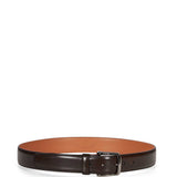 Cintura con fibbia in pelle marrone 