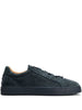 Blue suede sneakers
