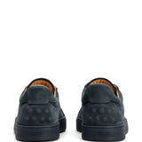 Sneakers in pelle scamosciata in  blu 