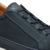 Sneakers in pelle scamosciata in  blu 