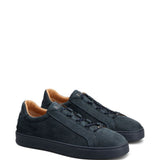 Sneakers in pelle scamosciata in  blu 