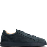 Sneakers in pelle scamosciata in  blu 