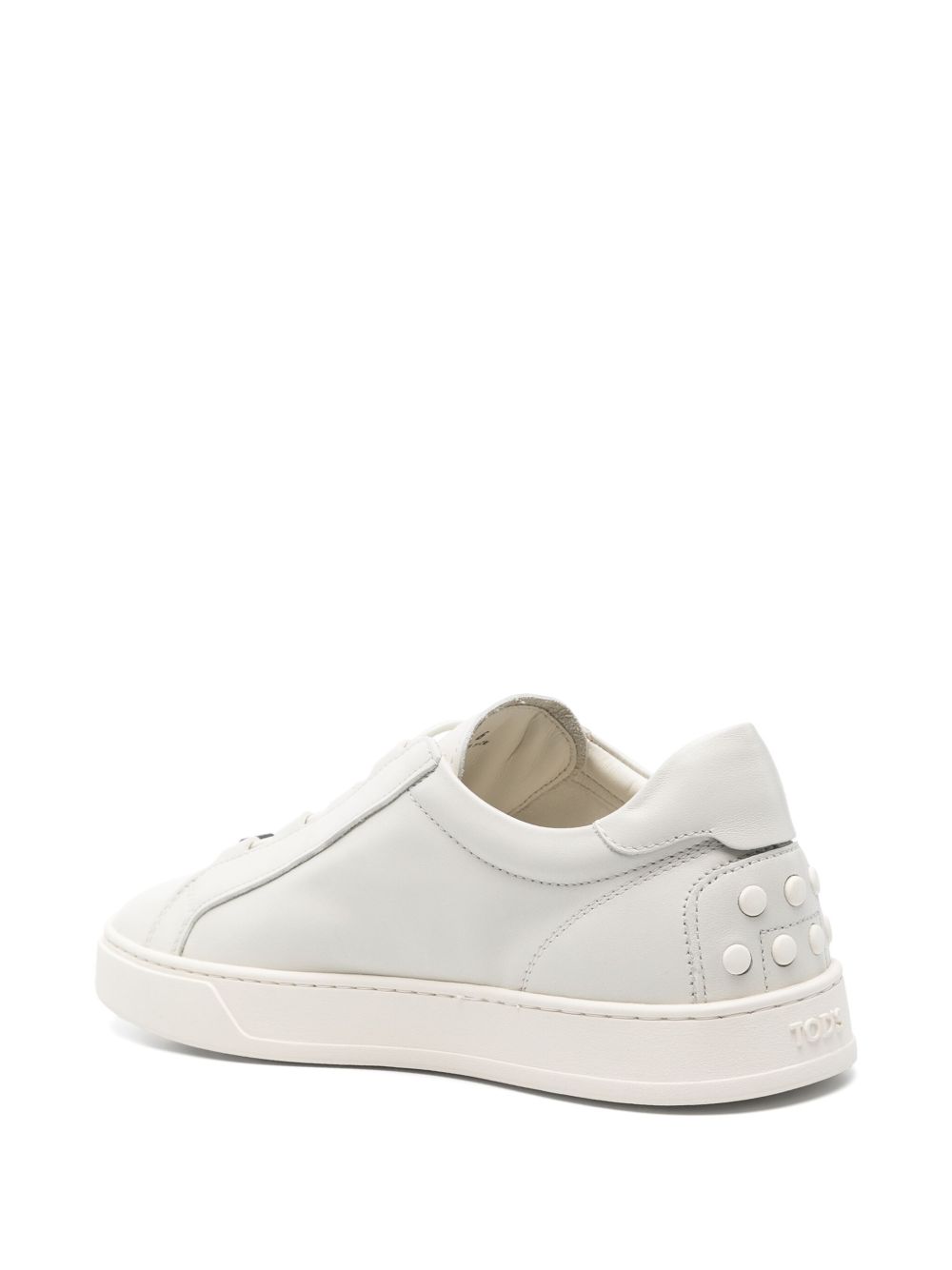 Sneakers in pelle in bianco 