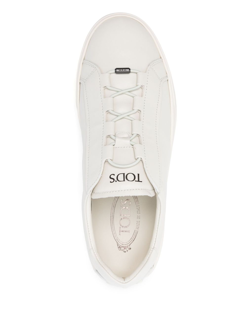 Sneakers in pelle in bianco 