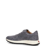 Sneakers basse in pelle scamosciata in grigio 
