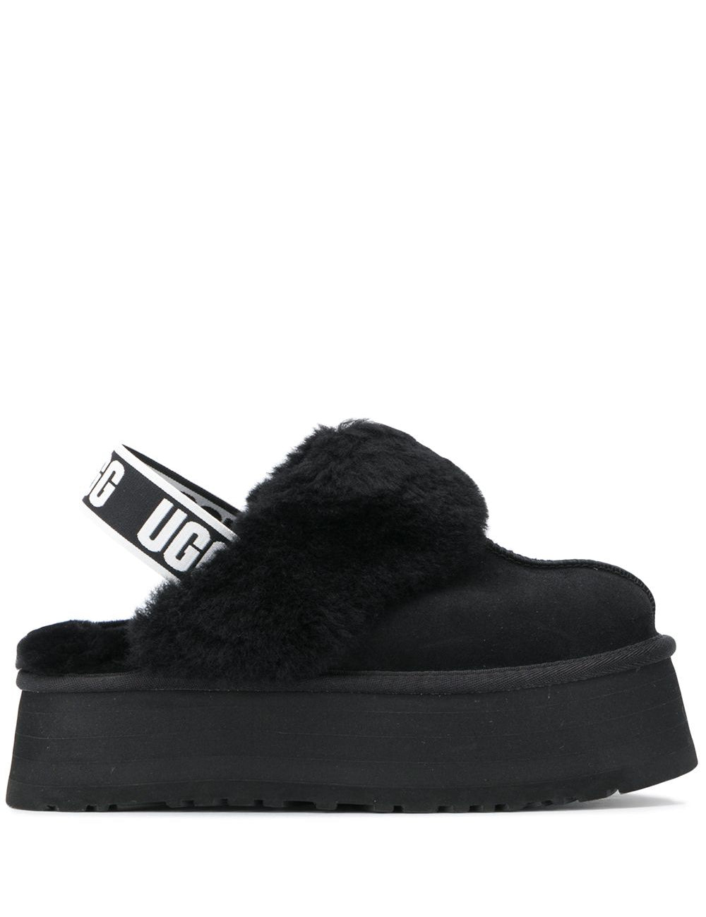 Mules Funkette con cinturino in nero 