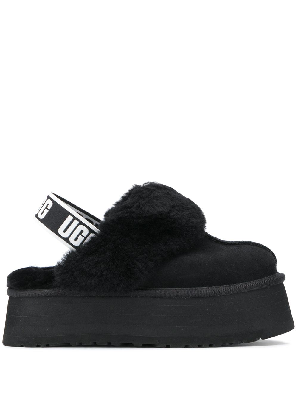 Mules Funkette con cinturino in nero 