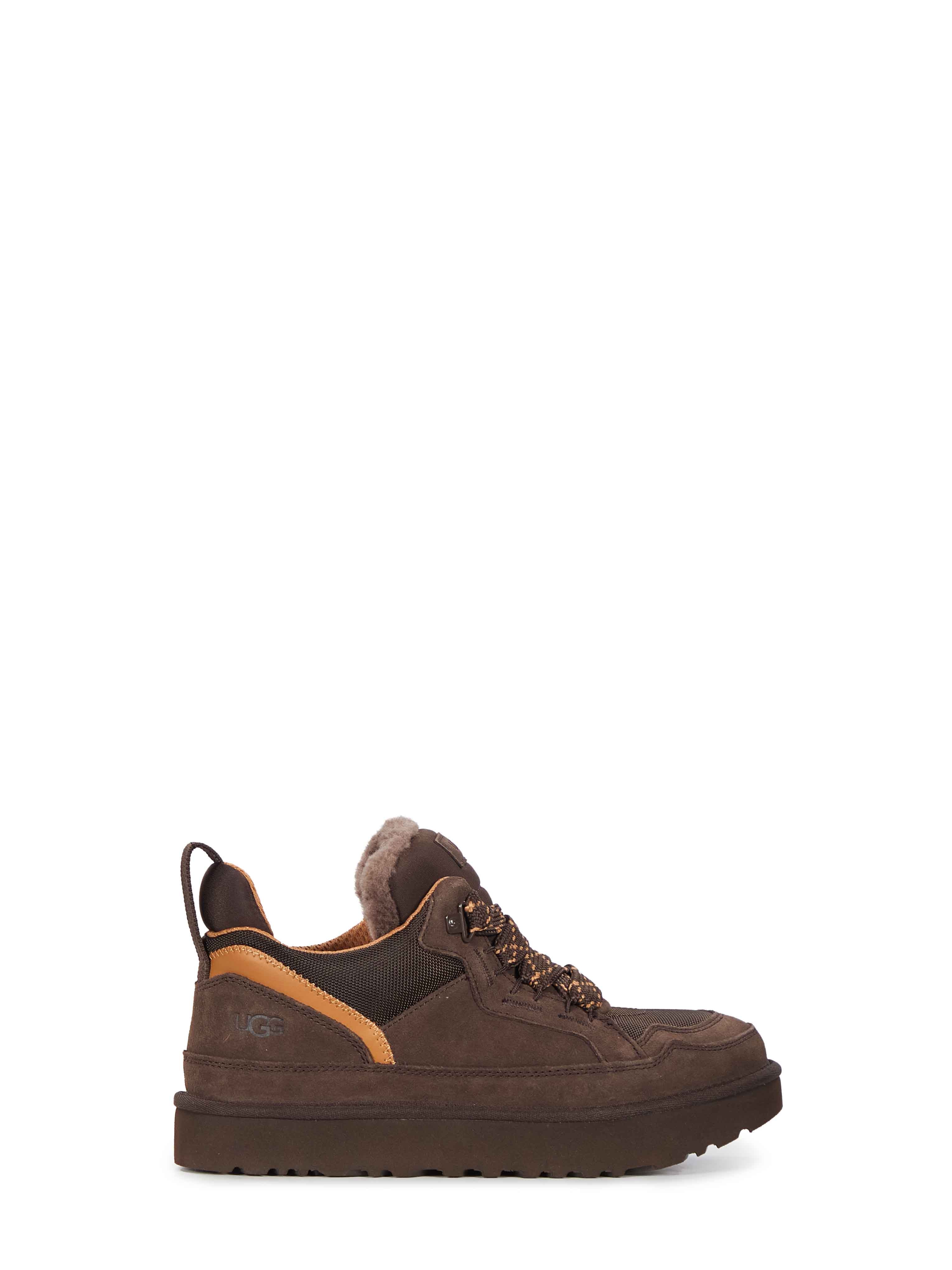 Sneakers lowmel con logo in marrone 