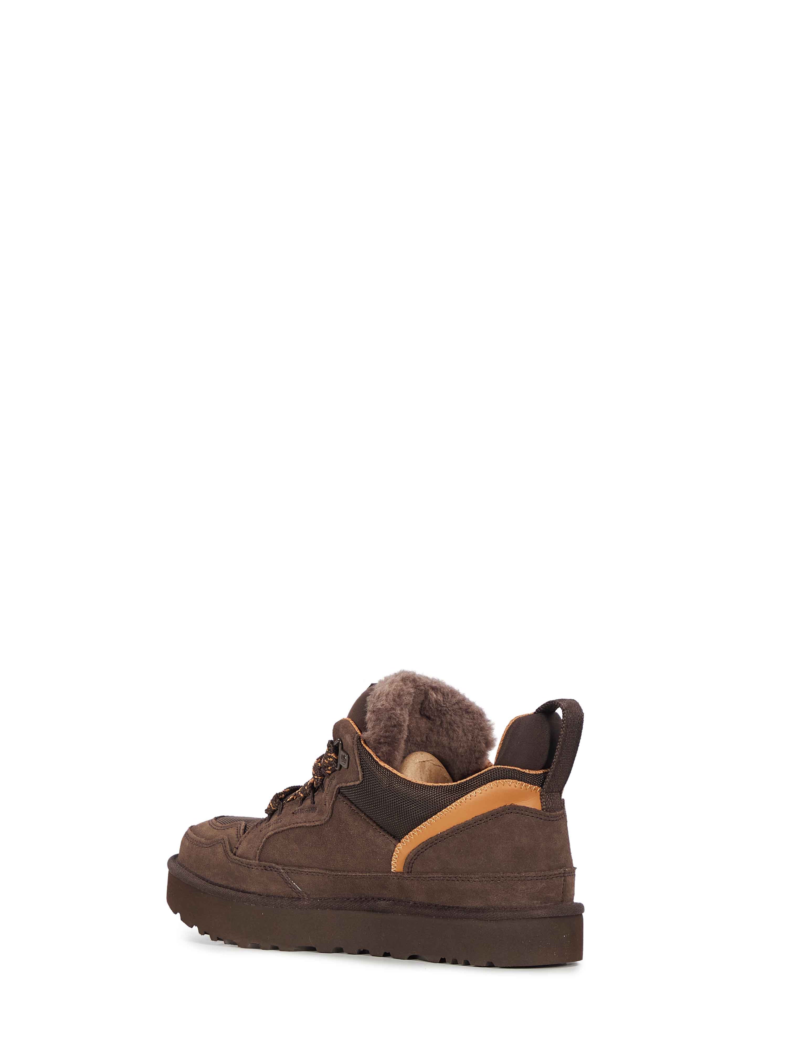 Sneakers lowmel con logo in marrone 
