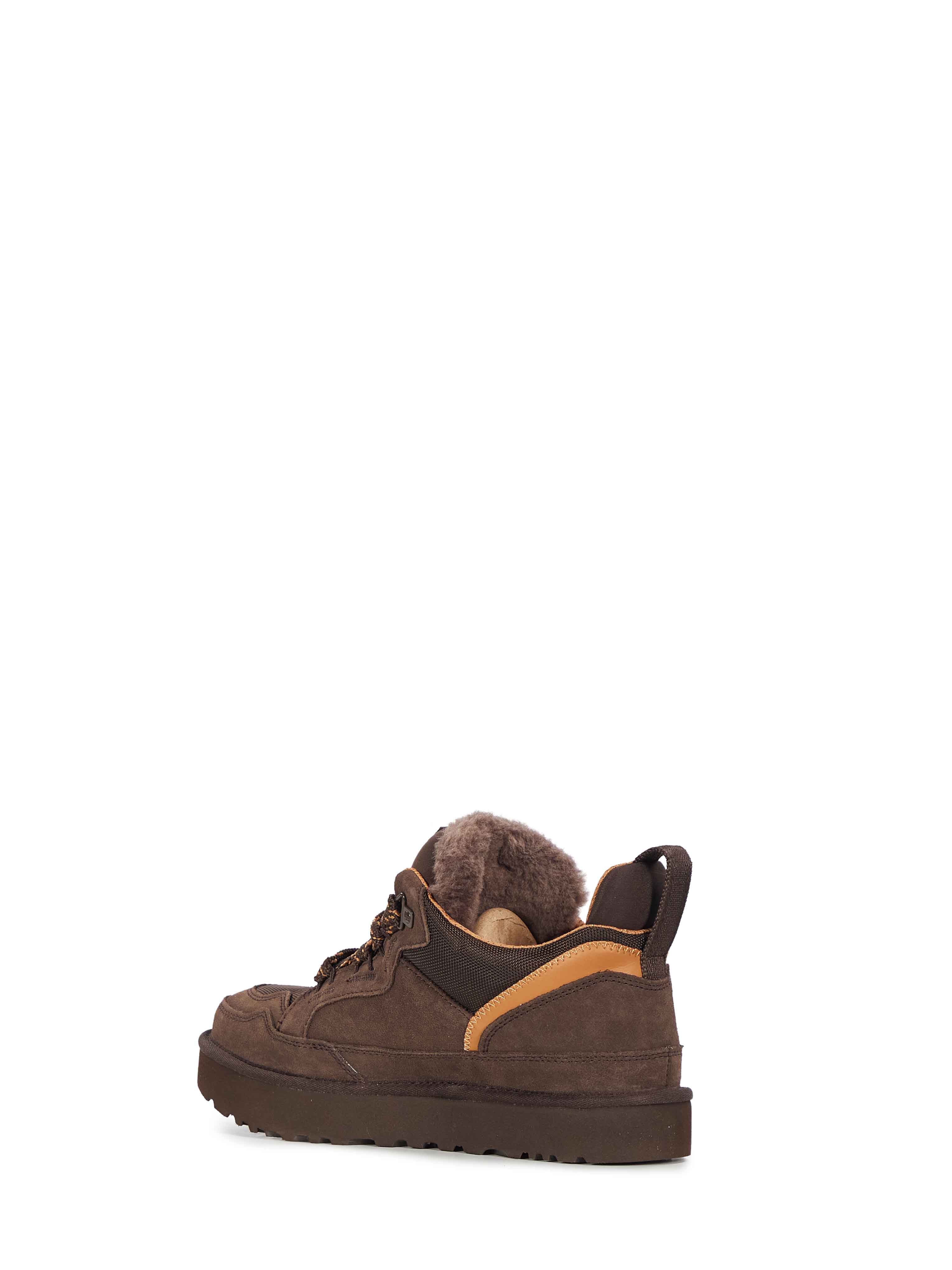 Sneakers lowmel con logo in marrone 