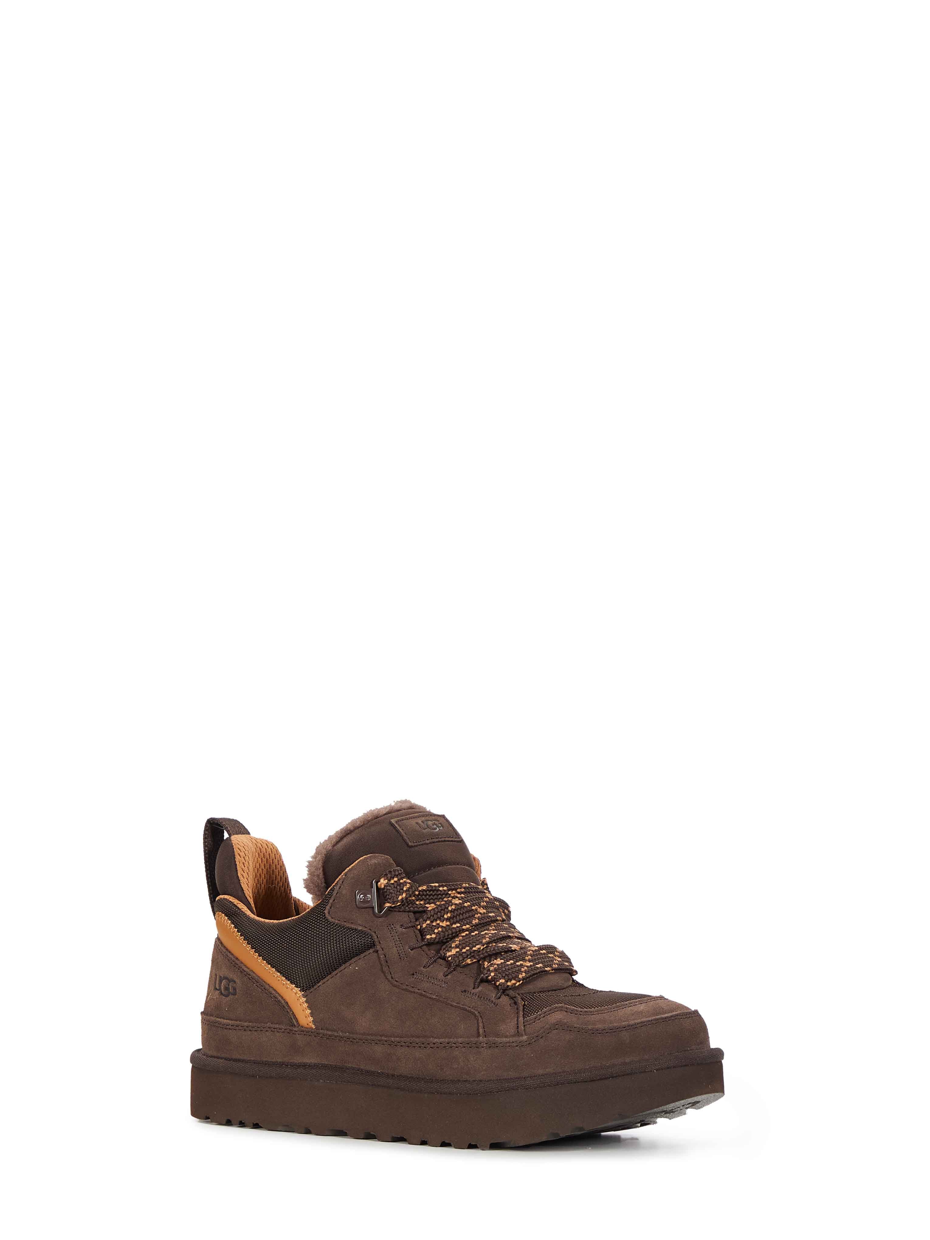 Sneakers lowmel con logo in marrone 