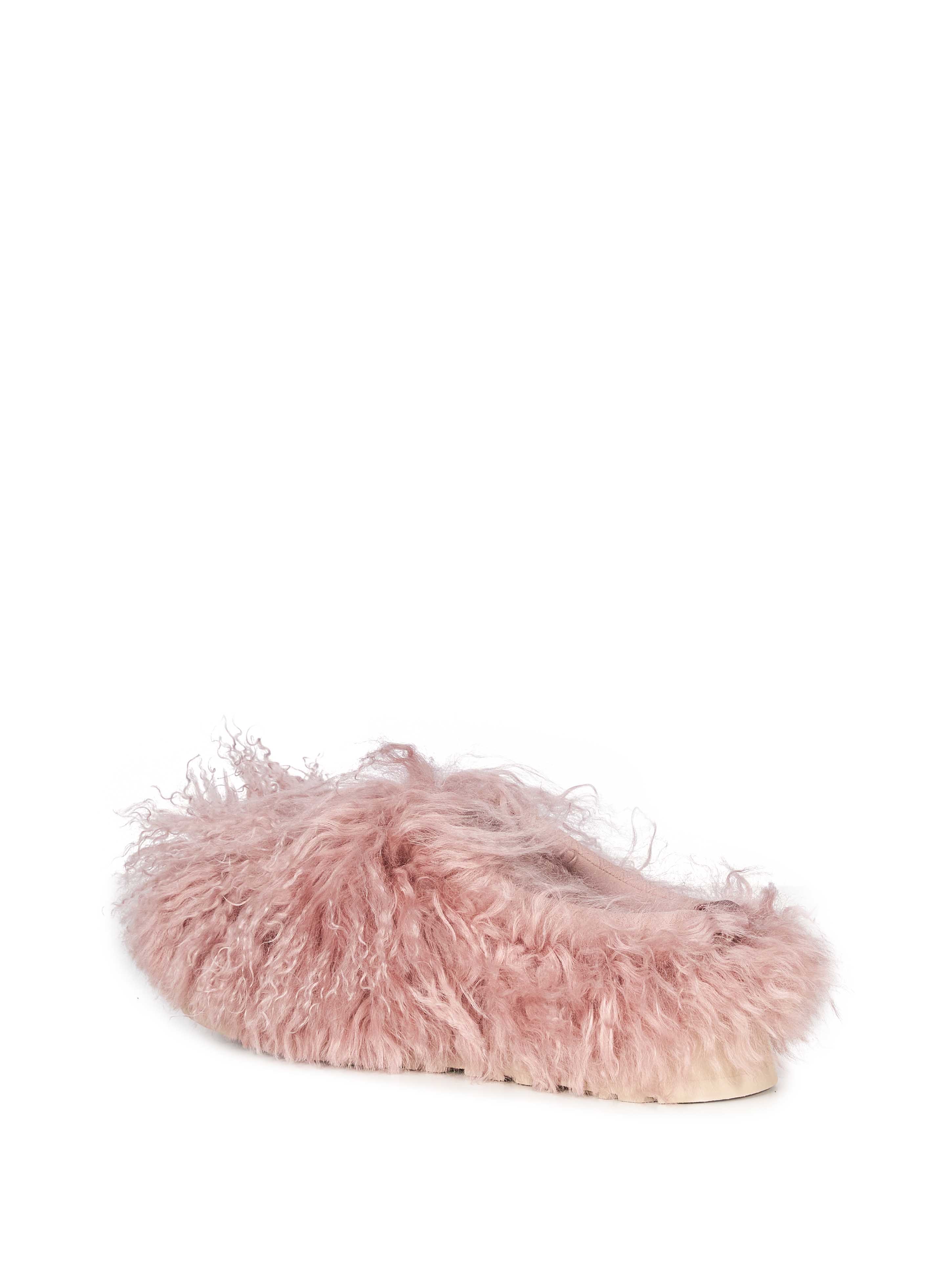 Mules Taz Fluff in rosa 