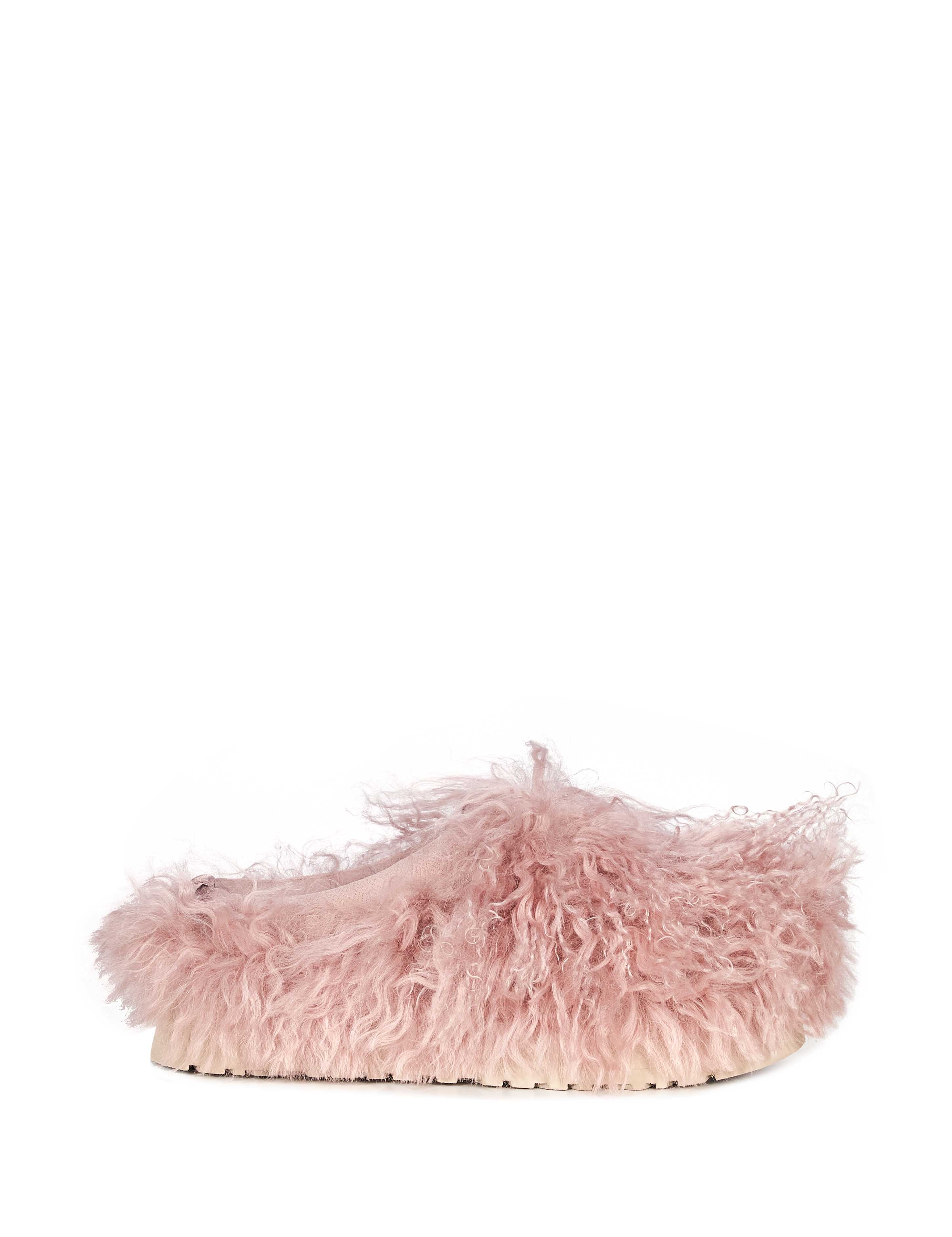 Mules Taz Fluff in rosa 