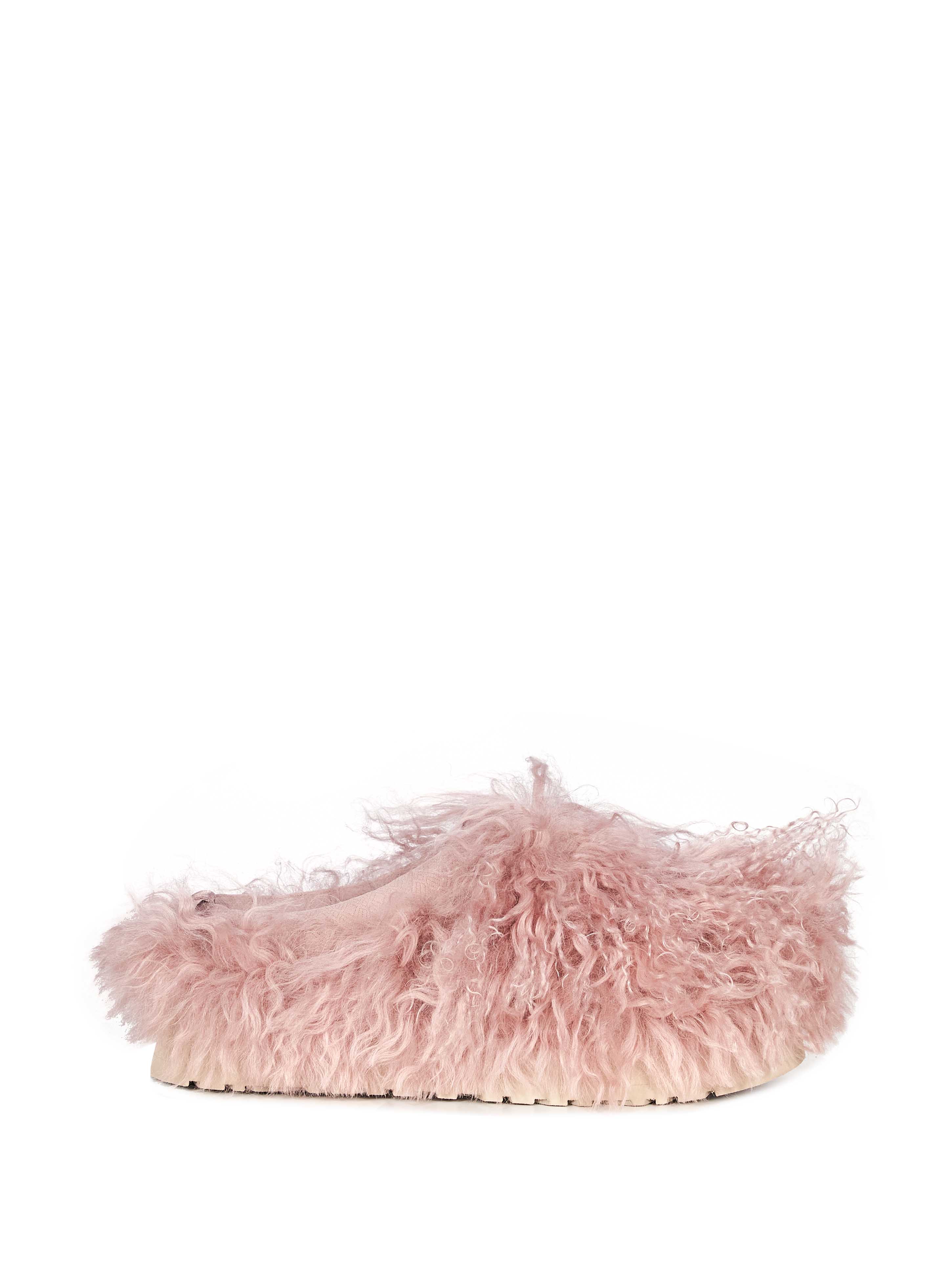 Mules Taz Fluff in rosa 