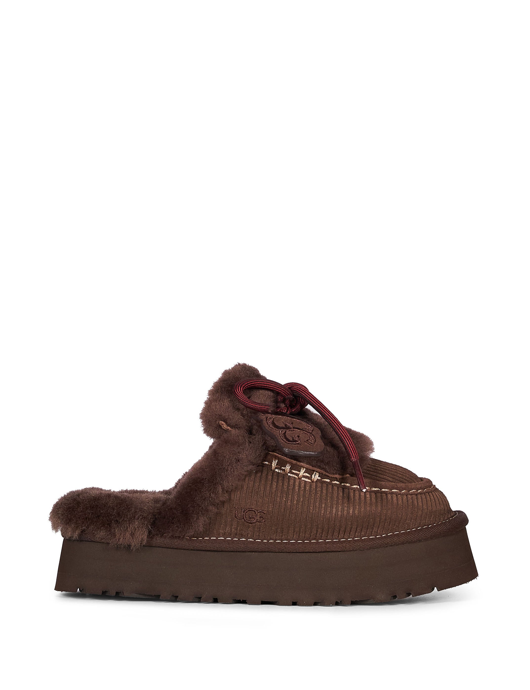 Mules Heritage Lace-up Slipper in marrone 