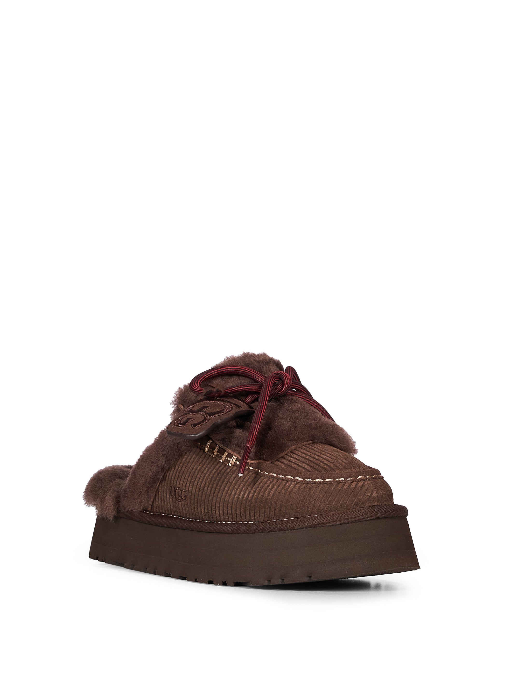 Mules Heritage Lace-up Slipper in marrone 
