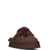Mules Heritage Lace-up Slipper in marrone 