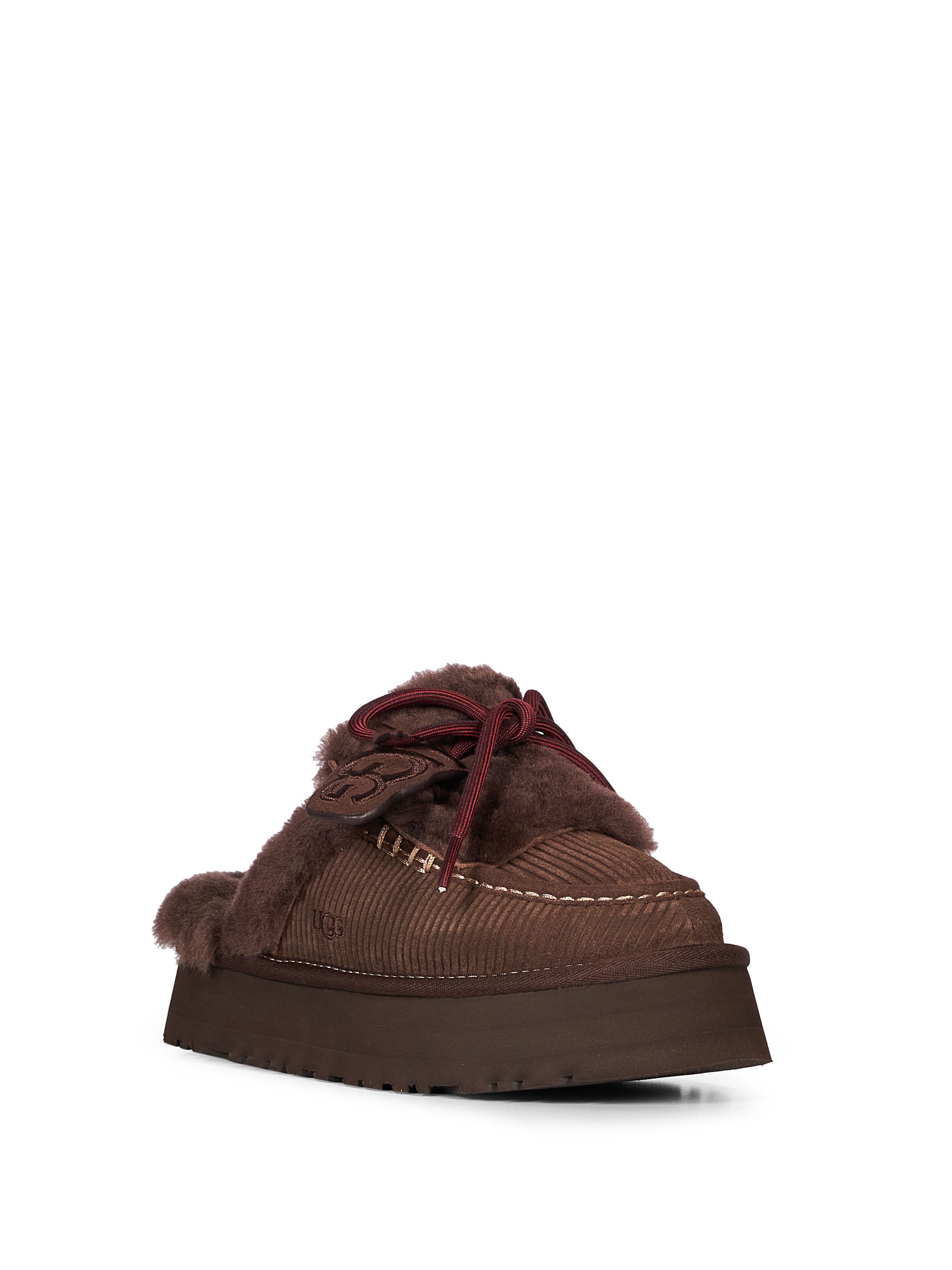 Mules Heritage Lace-up Slipper in marrone 