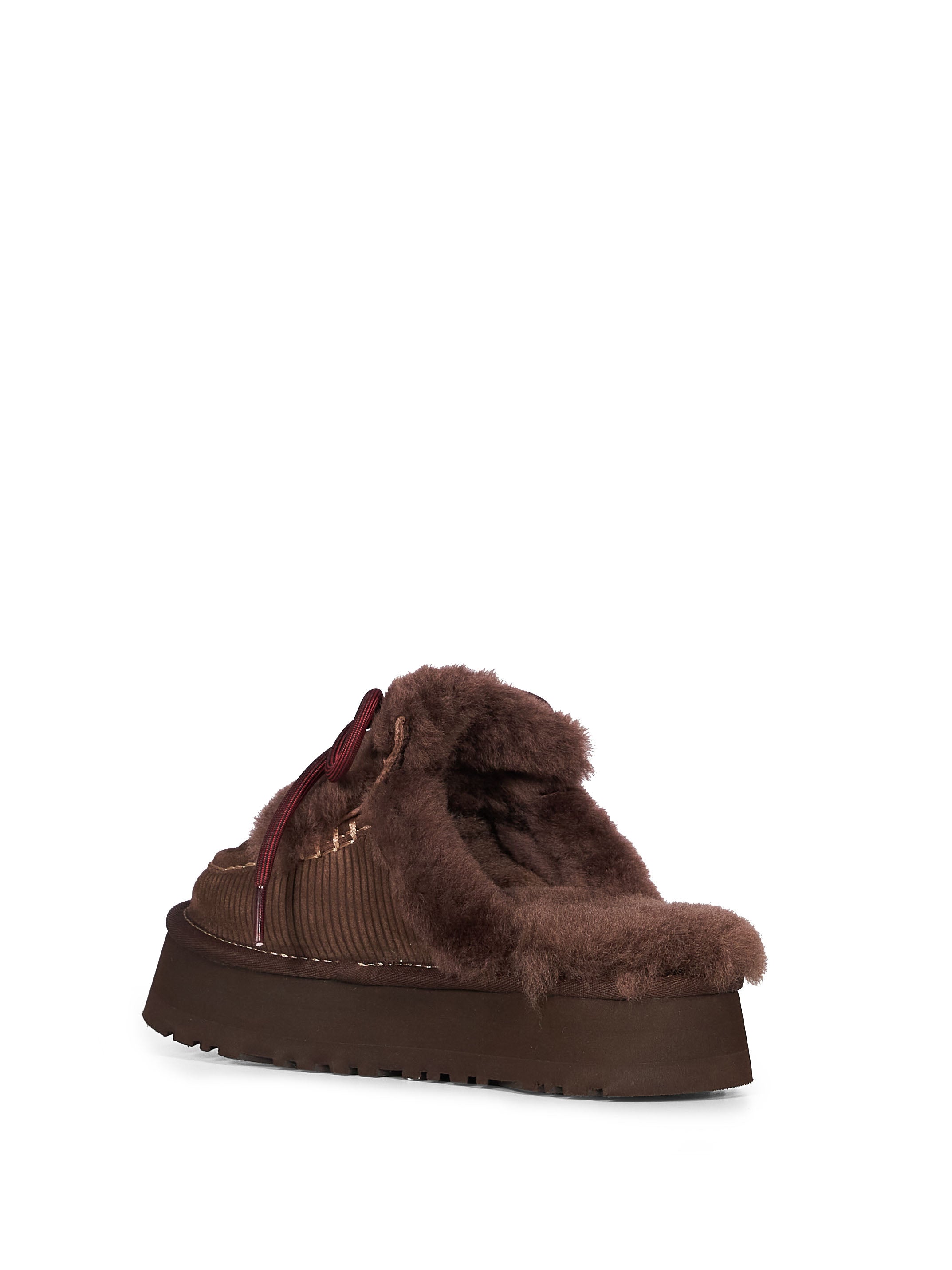Mules Heritage Lace-up Slipper in marrone 