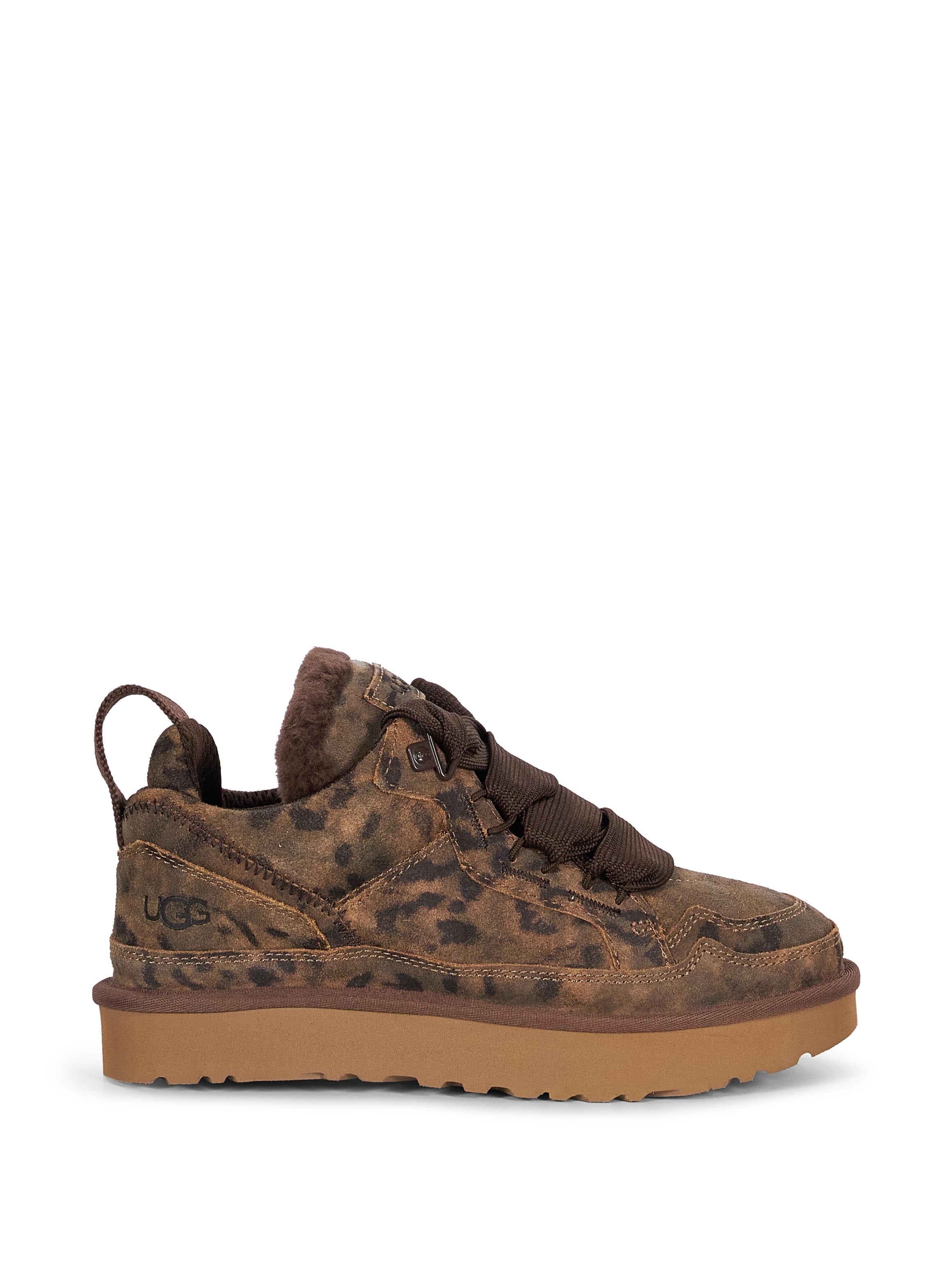 Sneakers con lacci Lowmel spotted in marrone 