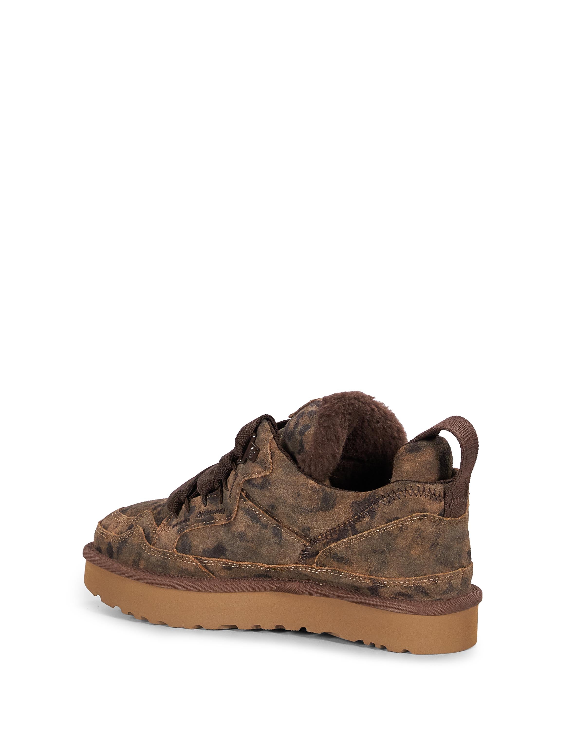 Sneakers con lacci Lowmel spotted in marrone 