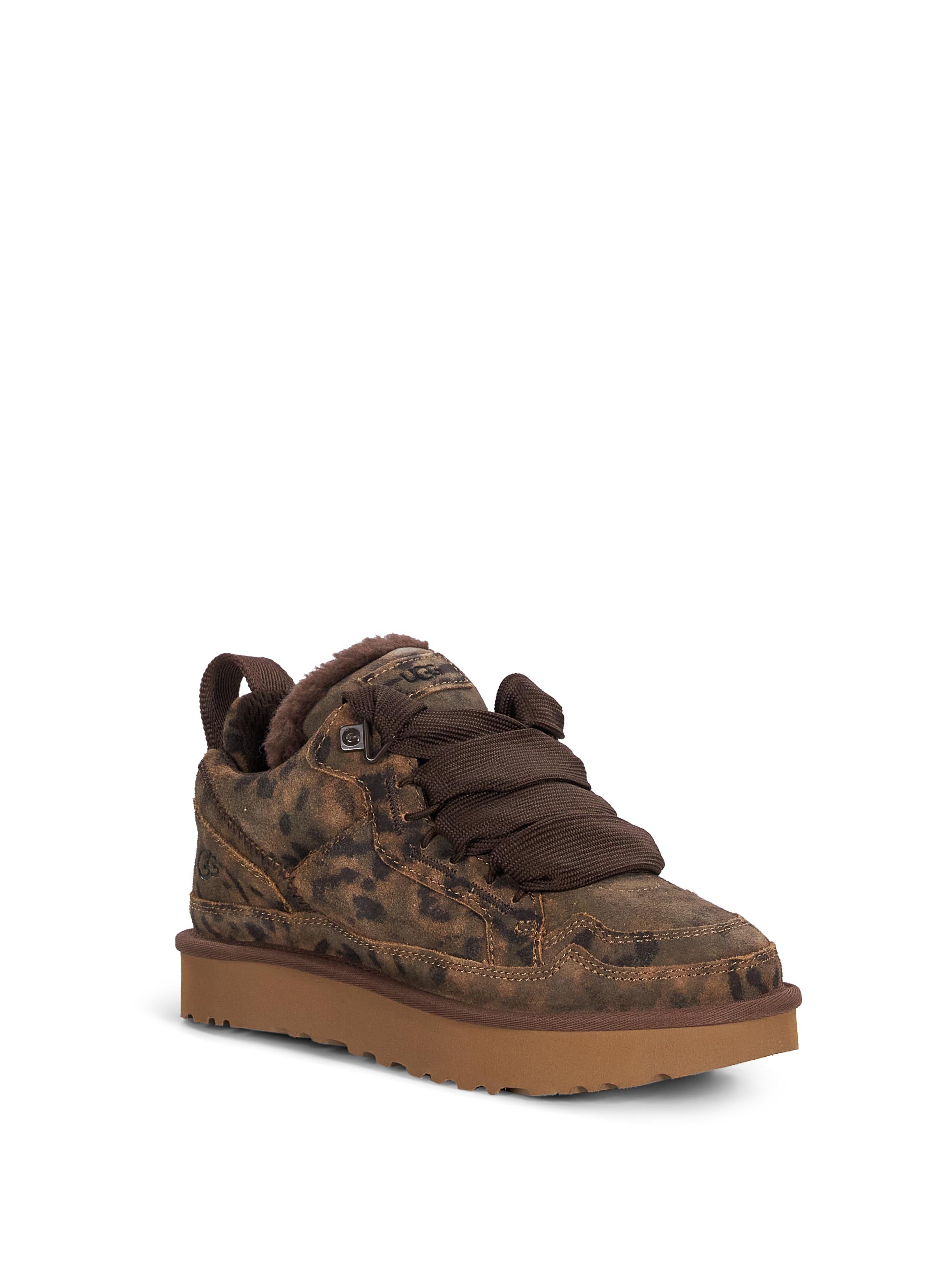 Sneakers con lacci Lowmel spotted in marrone 