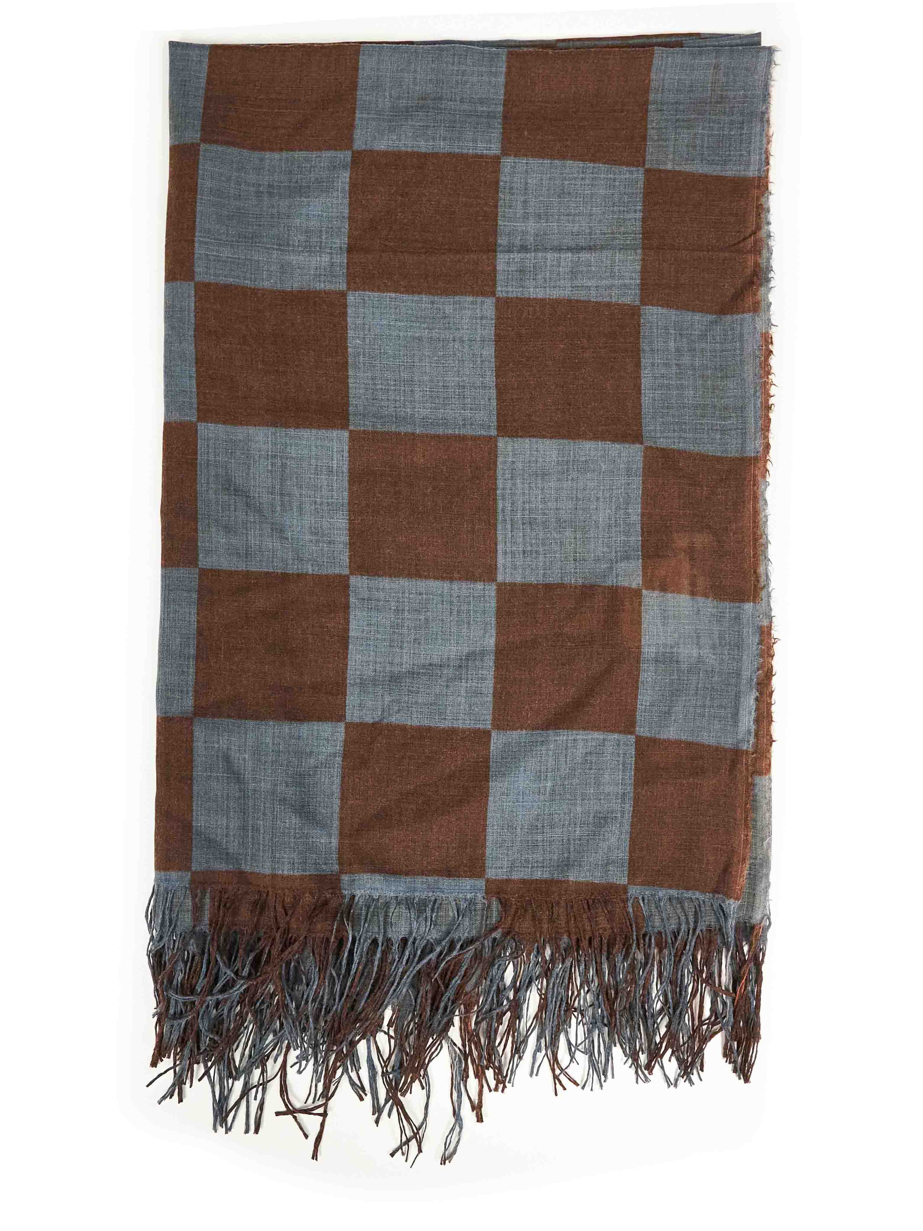 Sciarpa a scacchi multicolor 