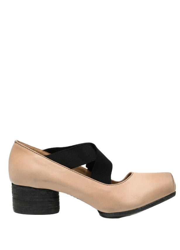 Ballerine con fasce incrociate in rosa 