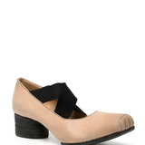 Ballerine con fasce incrociate in rosa 