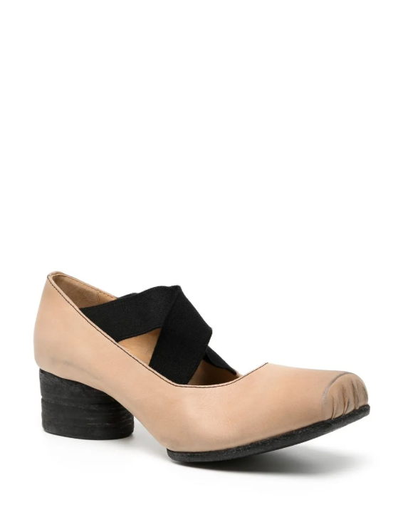 Ballerine con fasce incrociate in rosa 