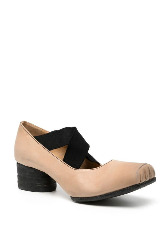 Ballerine con fasce incrociate in rosa 