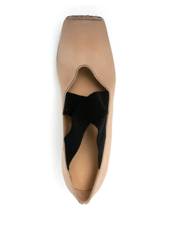 Ballerine con fasce incrociate in rosa 