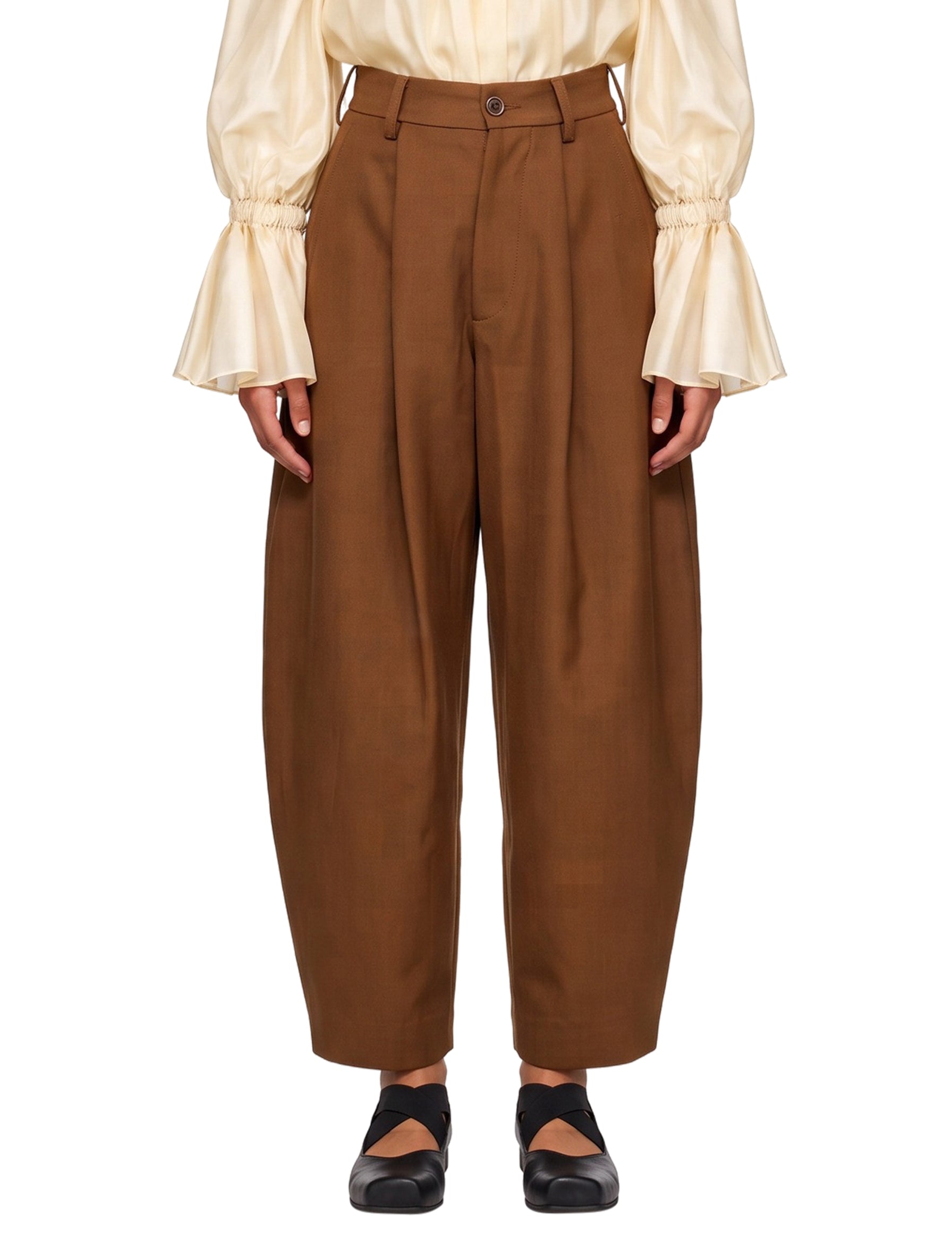 Pantaloni Poop in marrone 