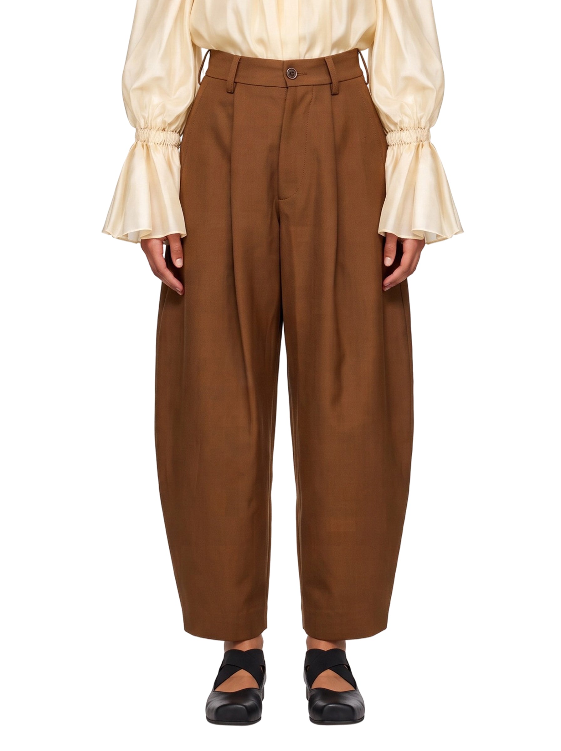 Pantaloni Poop in marrone 