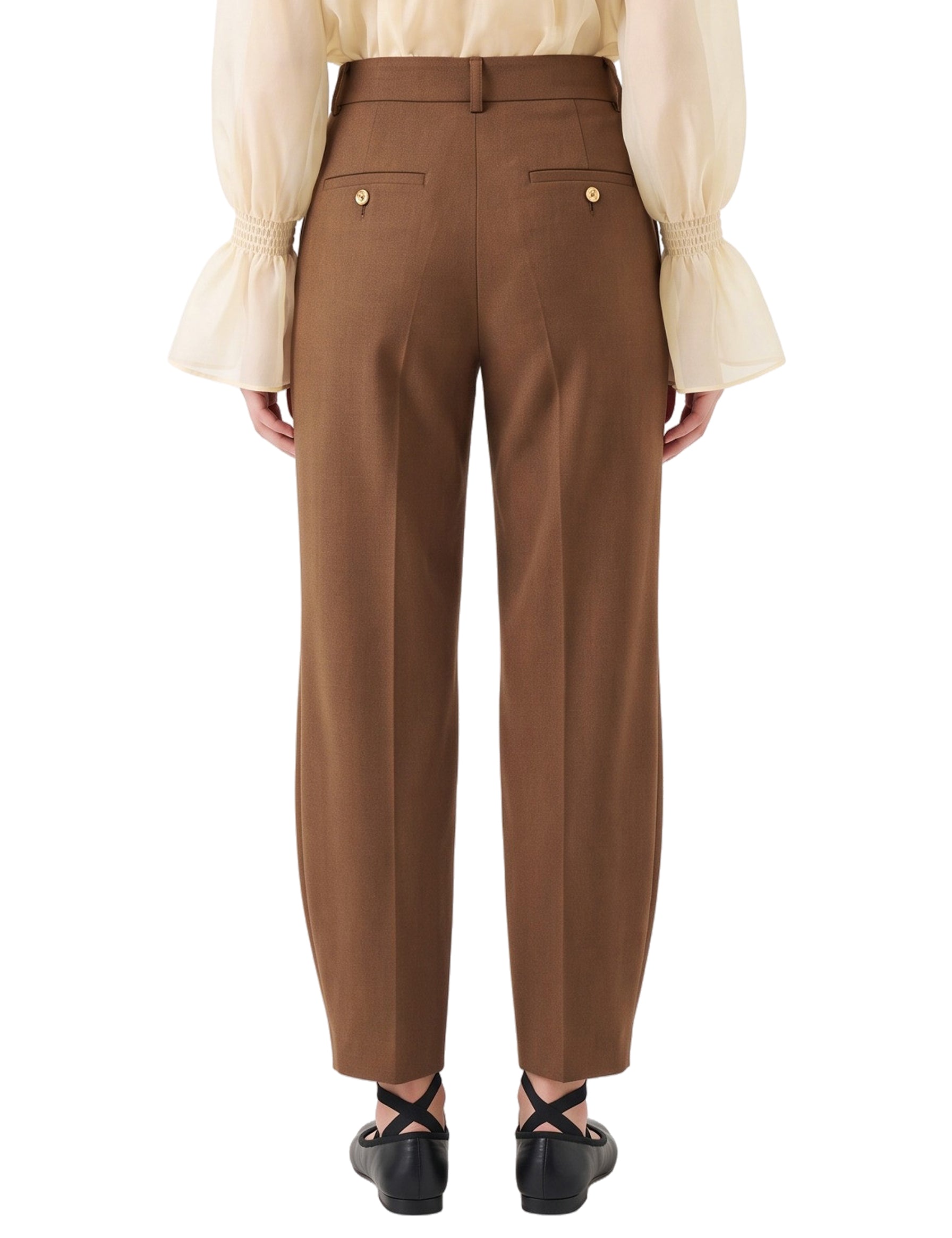 Pantaloni Poop in marrone 