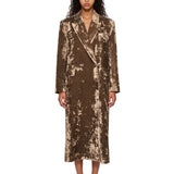Cappotto lungo in verde 