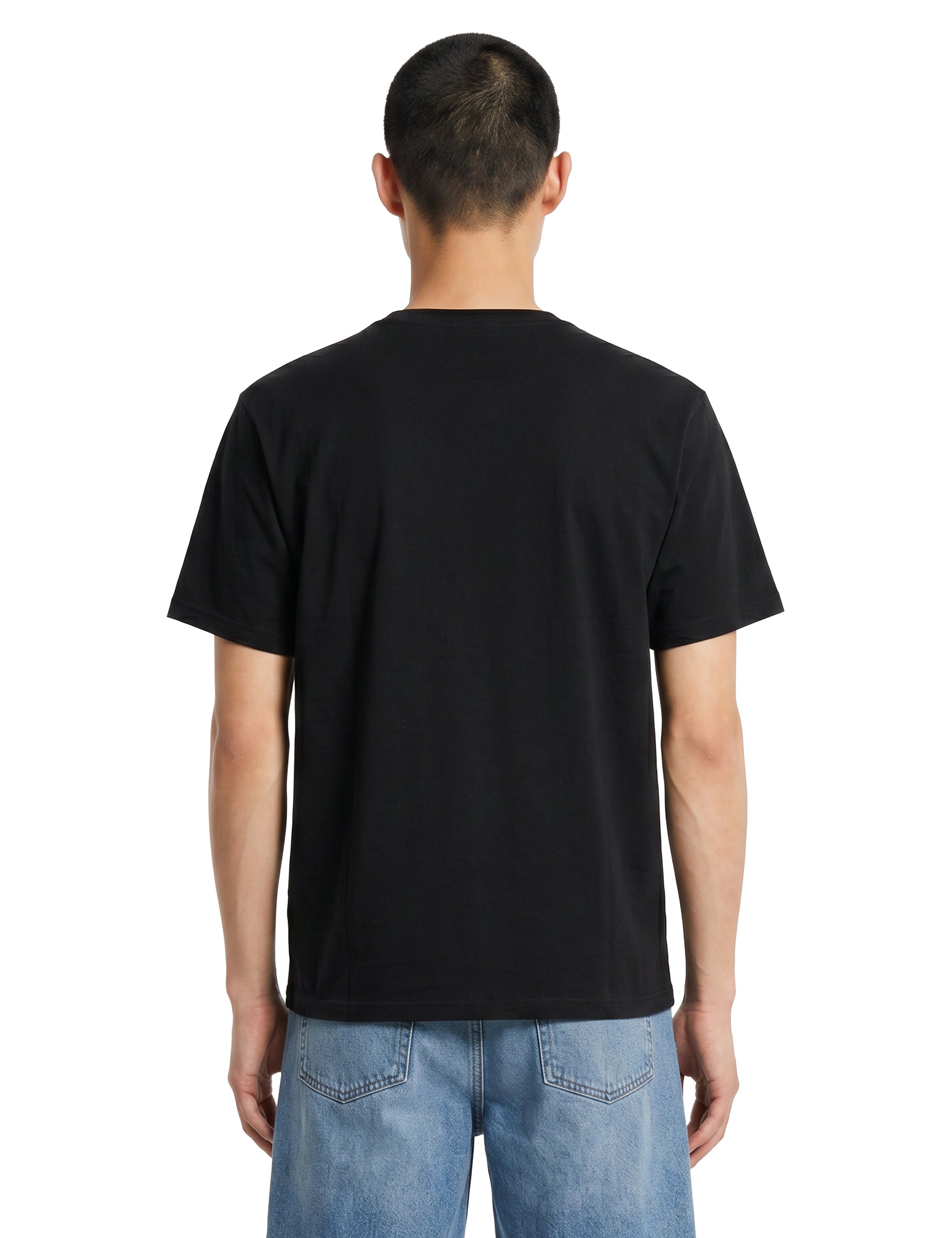 T-shirt con stampa in nero 
