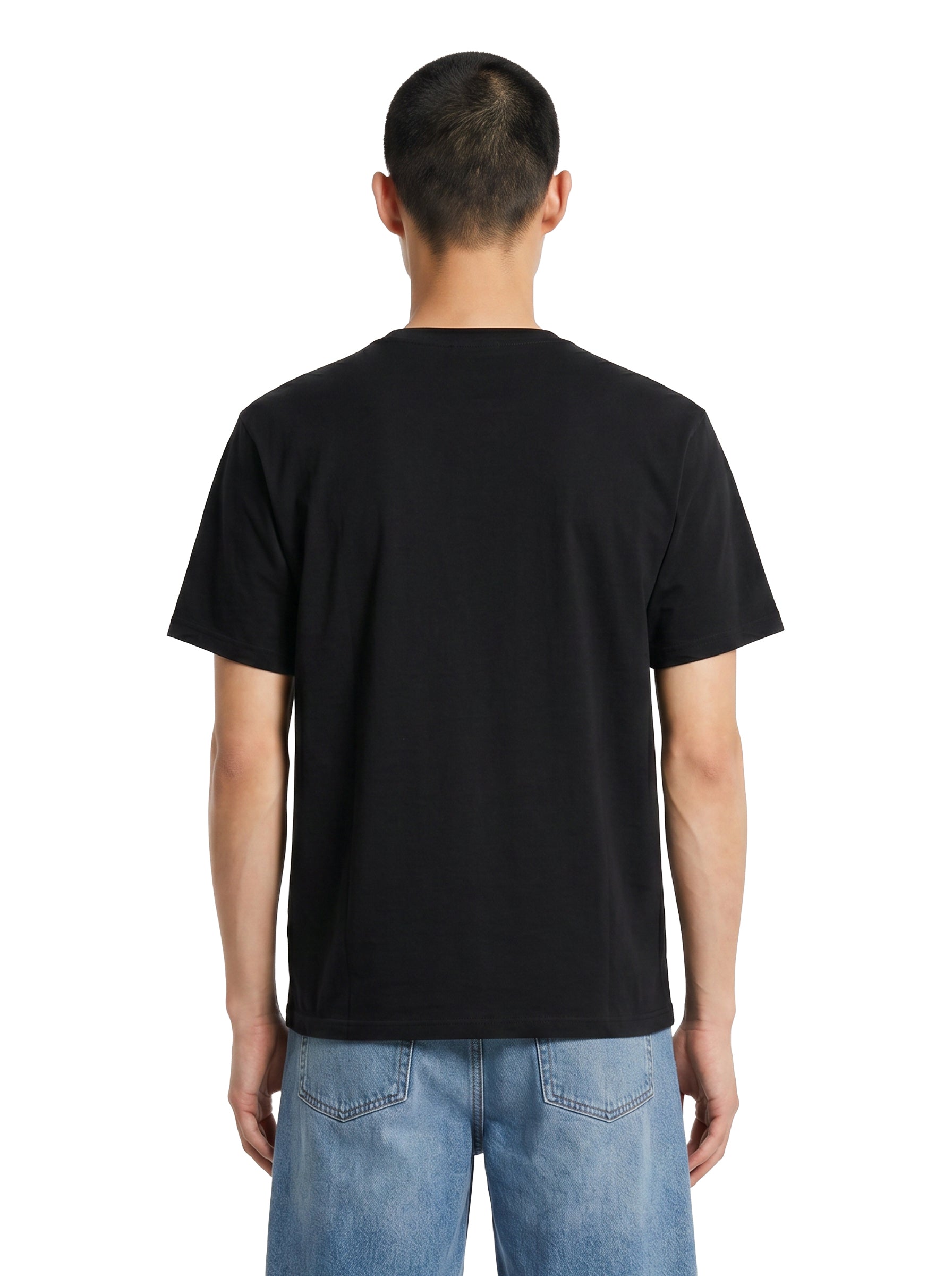 T-shirt con stampa in nero 