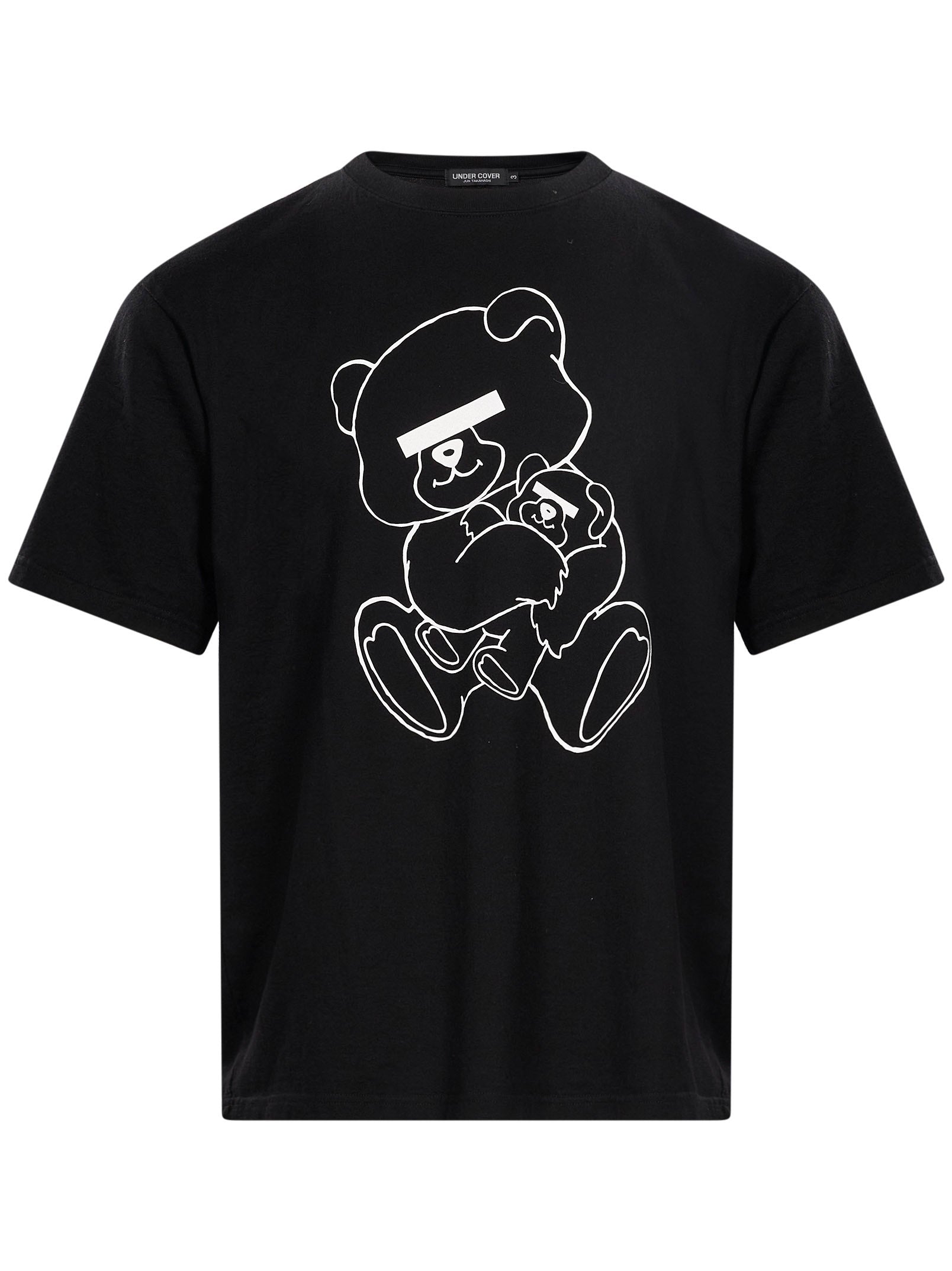 T-shirt con stampa in nero 
