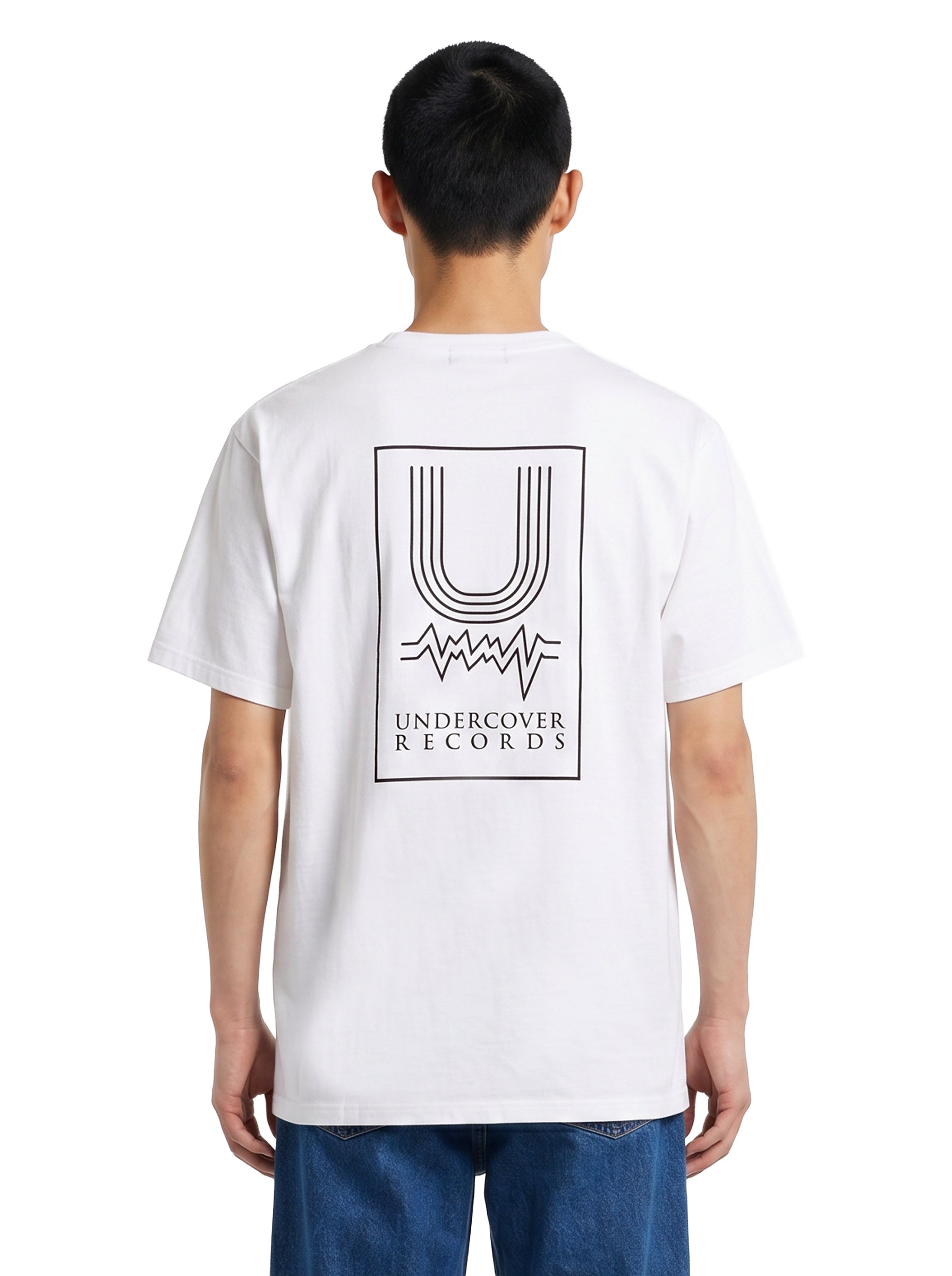 T-shirt in cotone bianco con stampa grafica 