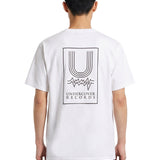 T-shirt in cotone bianco con stampa grafica 