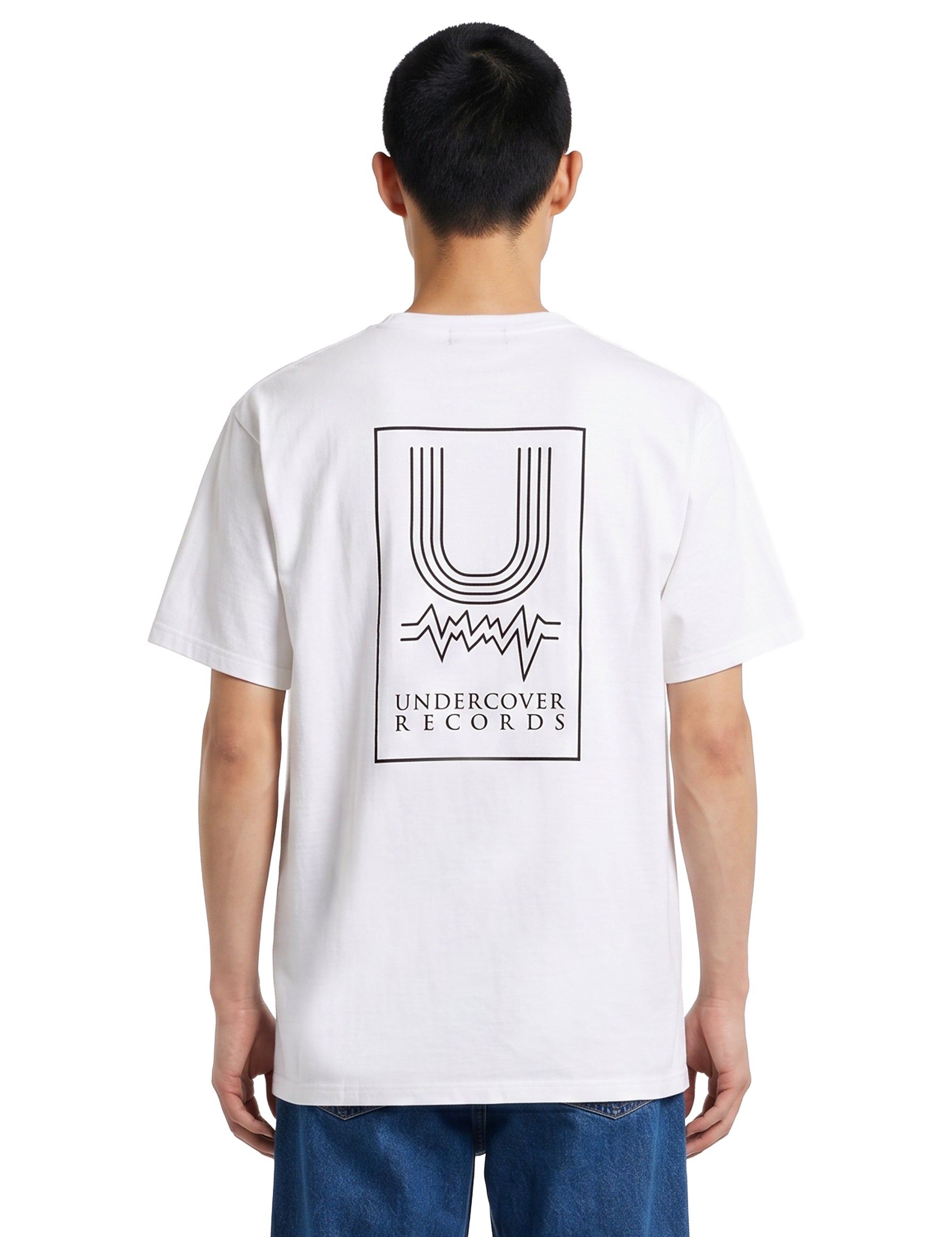 T-shirt in cotone bianco con stampa grafica 
