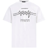 T-shirt in cotone bianco con stampa grafica 