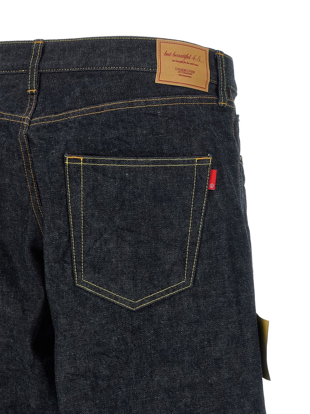 Jeans People Have the Power con ricamo in blu 