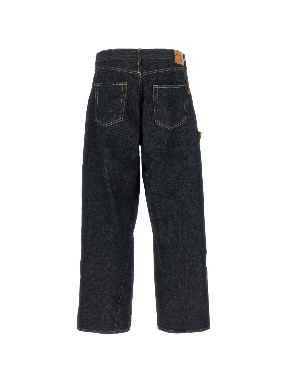 Jeans People Have the Power con ricamo in blu 